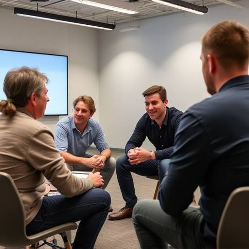 Un gruppo di persone che partecipa a una sessione di coaching